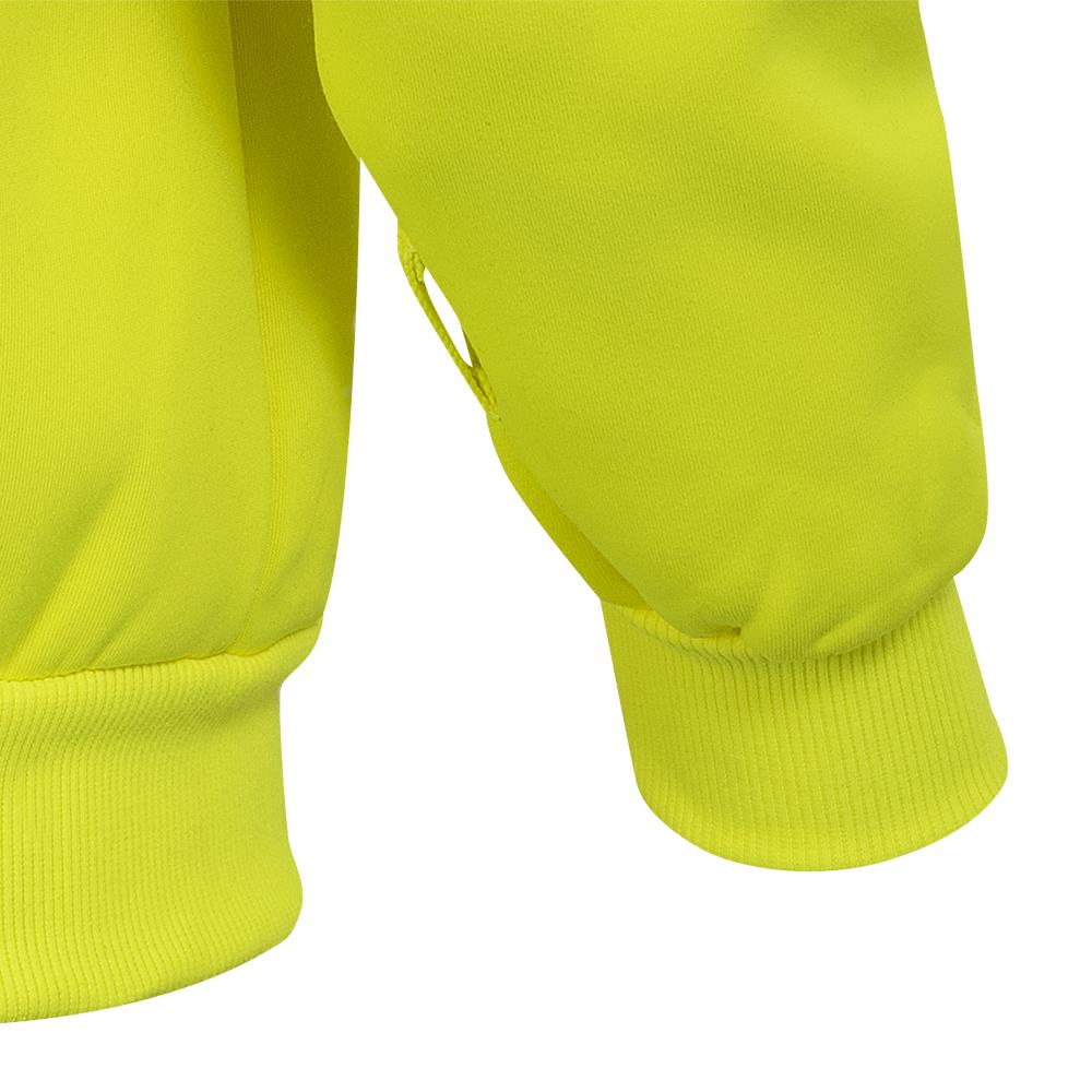 PIONEER Hi–Vis Polyester Fleece Safety Hoodie – Zipper Closure – Hi–Vis Yellow