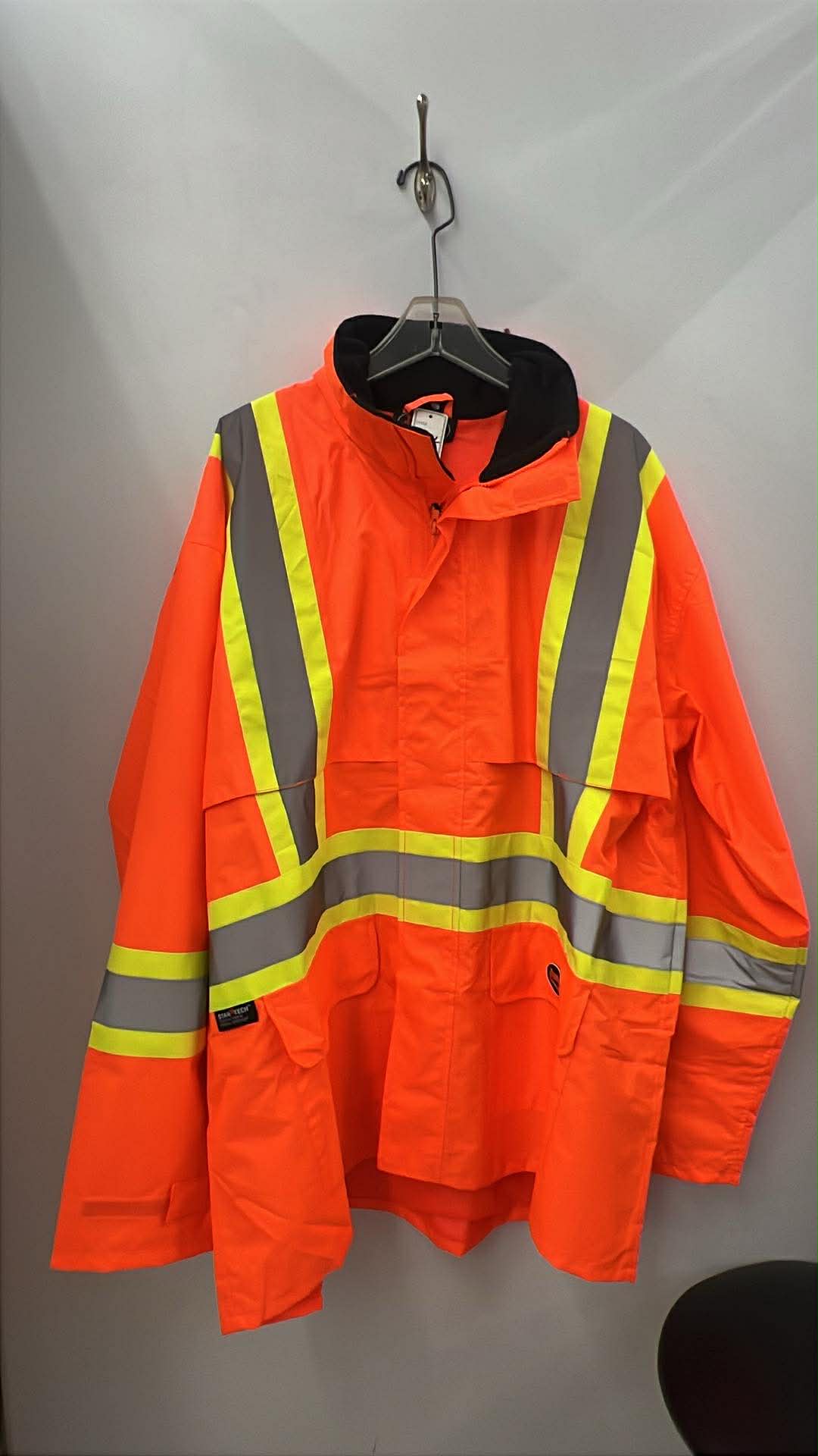 Pioneer Hi viz Lightweight waterproof safety jacket - Orange - 4XL