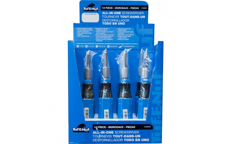 13-Piece All-in-1 Multi-Bit Screwdriver – Quick Change