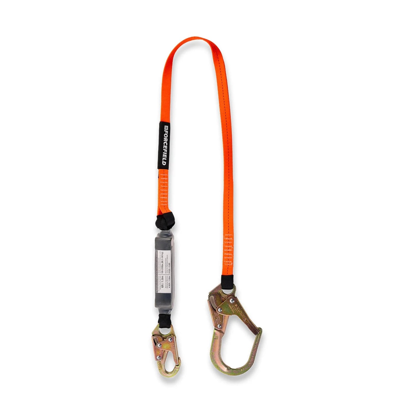 Forcefield 6ft Shock Absorbing Lanyard
