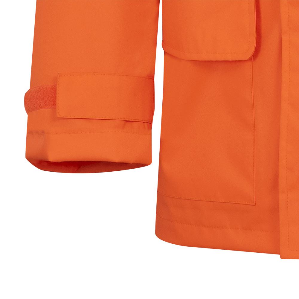 PIONEER 150D Lightweight Waterproof Safety Jacket w/ Detachable Hood - Hi-Vis Orange