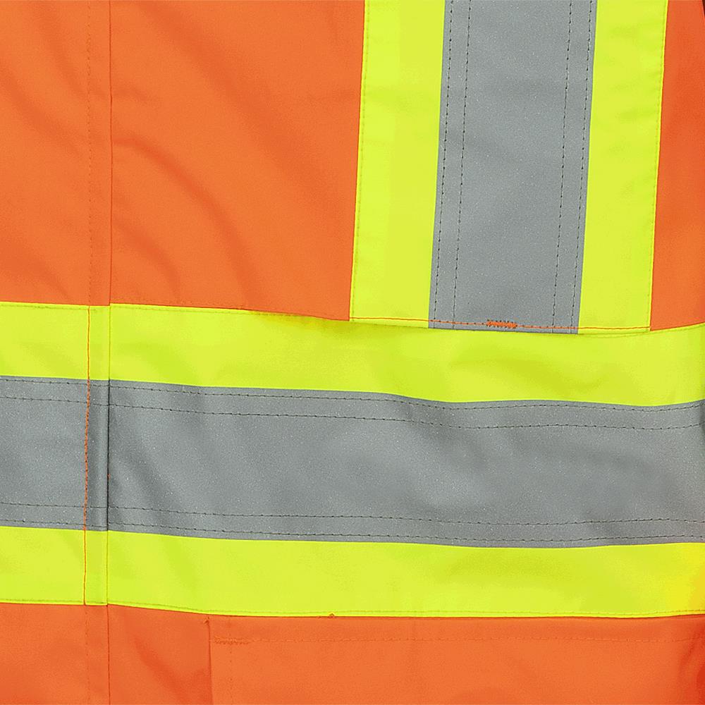 PIONEER 150D Lightweight Waterproof Safety Jacket w/ Detachable Hood - Hi-Vis Orange