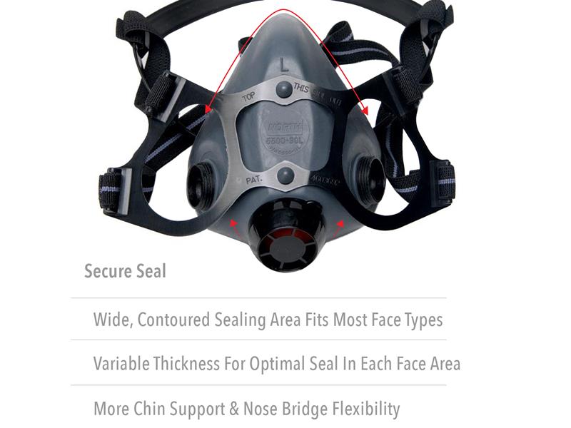 Honeywell North 5500 Half Mask Respirator