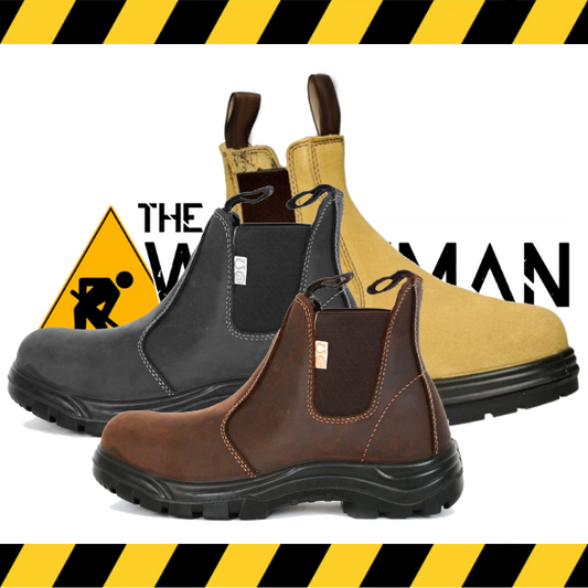 The three color variants of the Geronimo TUDOR women's pull-on CSA work boot.