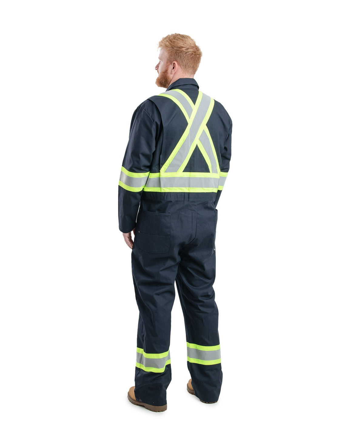 BERNE HVC252 Safety Striped Gasket Unlined Coverall