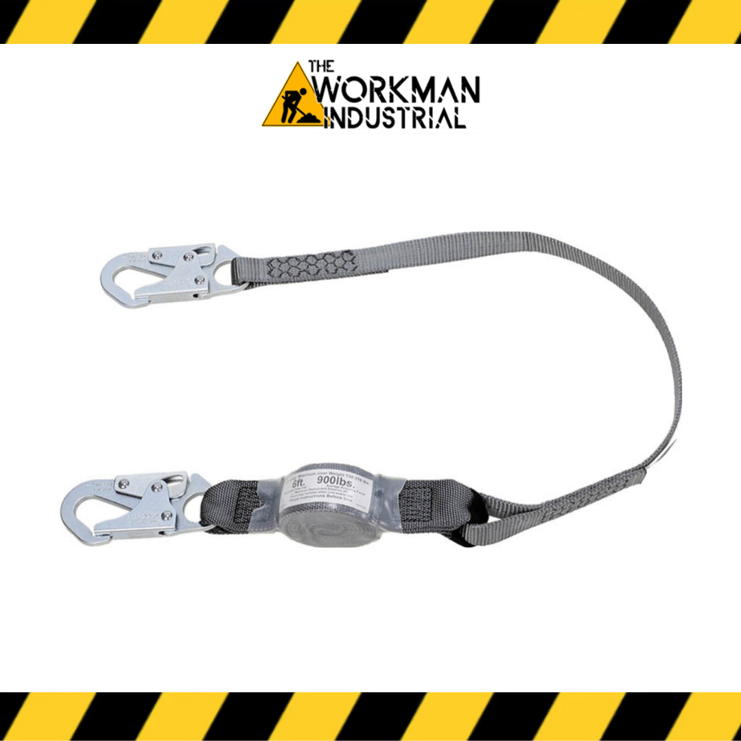 MSA SHOCK ABSORBING LANYARD - 4FT