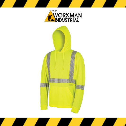 Pioneer Hi-Vis Bird's-Eye Safety Hoodie Shirt - Hi-Vis