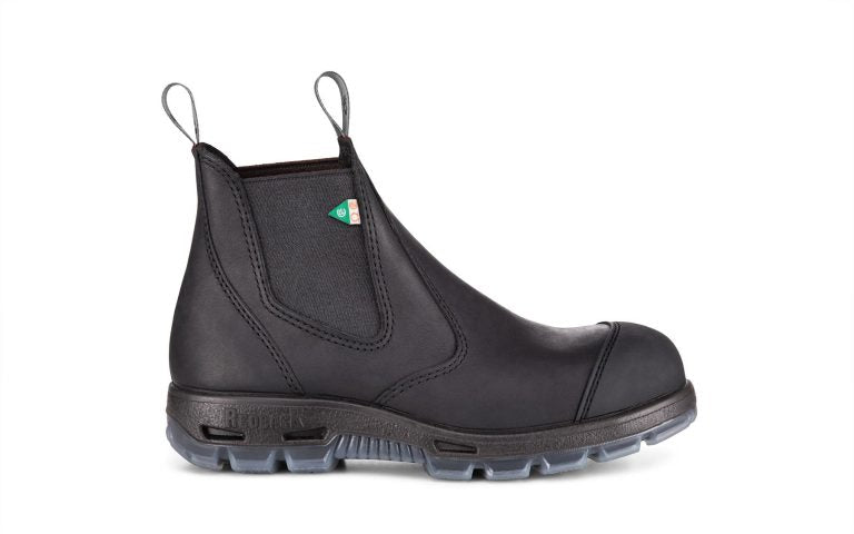 RedBack Bobcat Steel-Toe Black with Scuff Cap