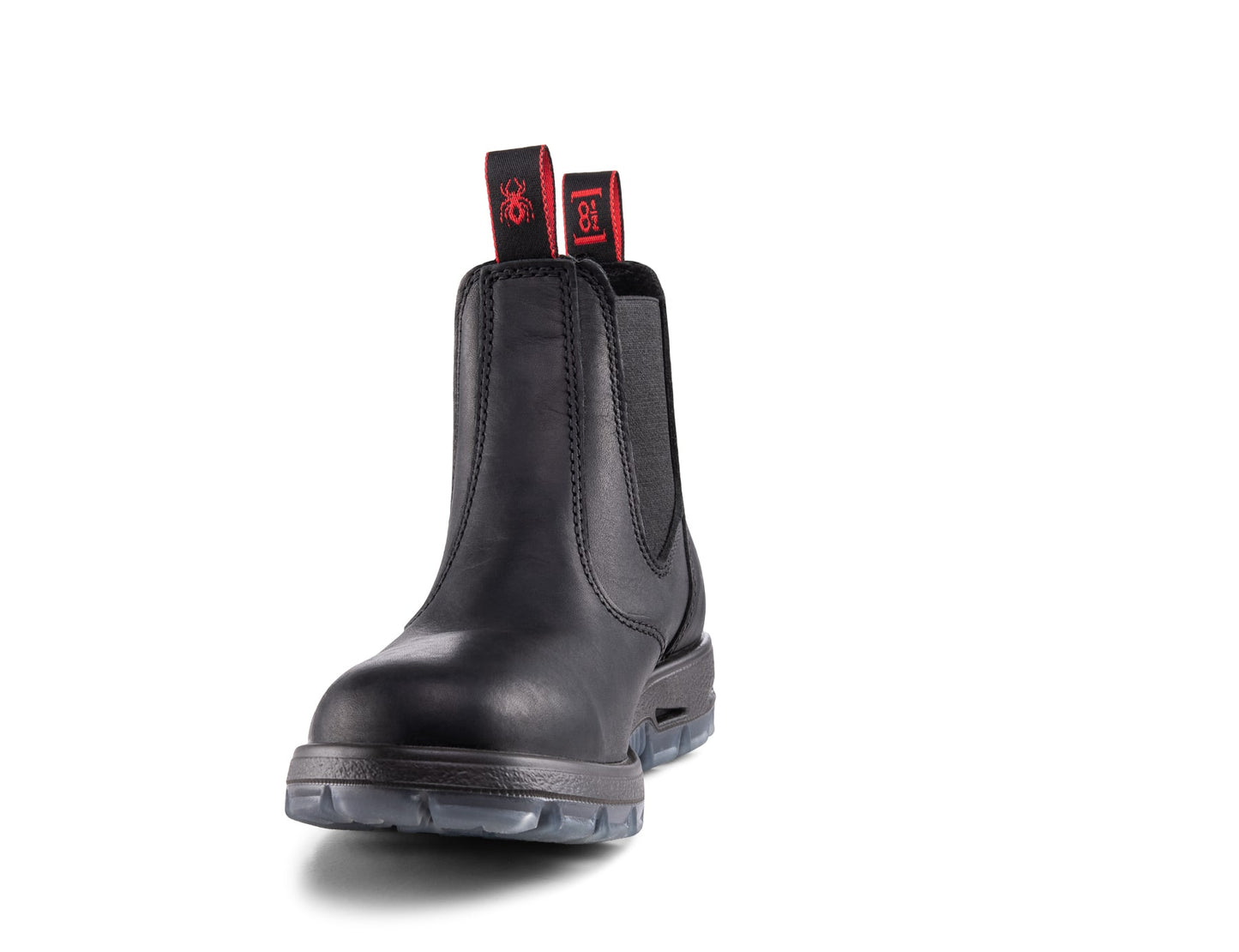 View of the air-cushioned, slip-resistant outsole on the RedBack Bobcat boot.