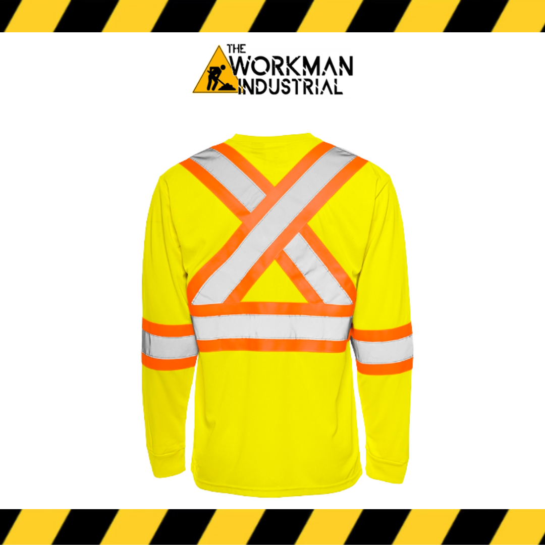 Ground Force Hi-Vis Long Sleeve Polyester T-Shirt