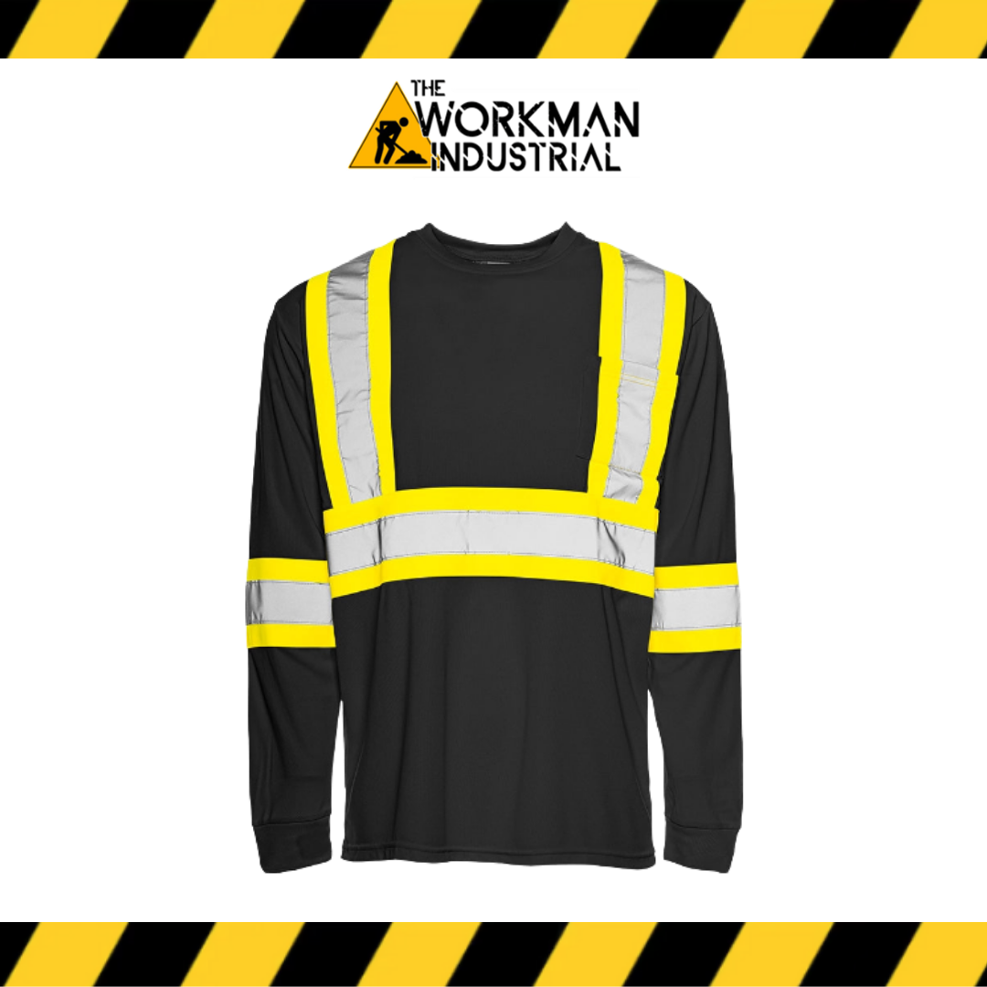Ground Force Hi-Vis Long Sleeve Polyester T-Shirt