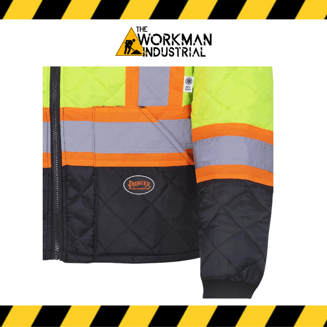 Pioneer Hi-Vis Quilted Freezer Jacket