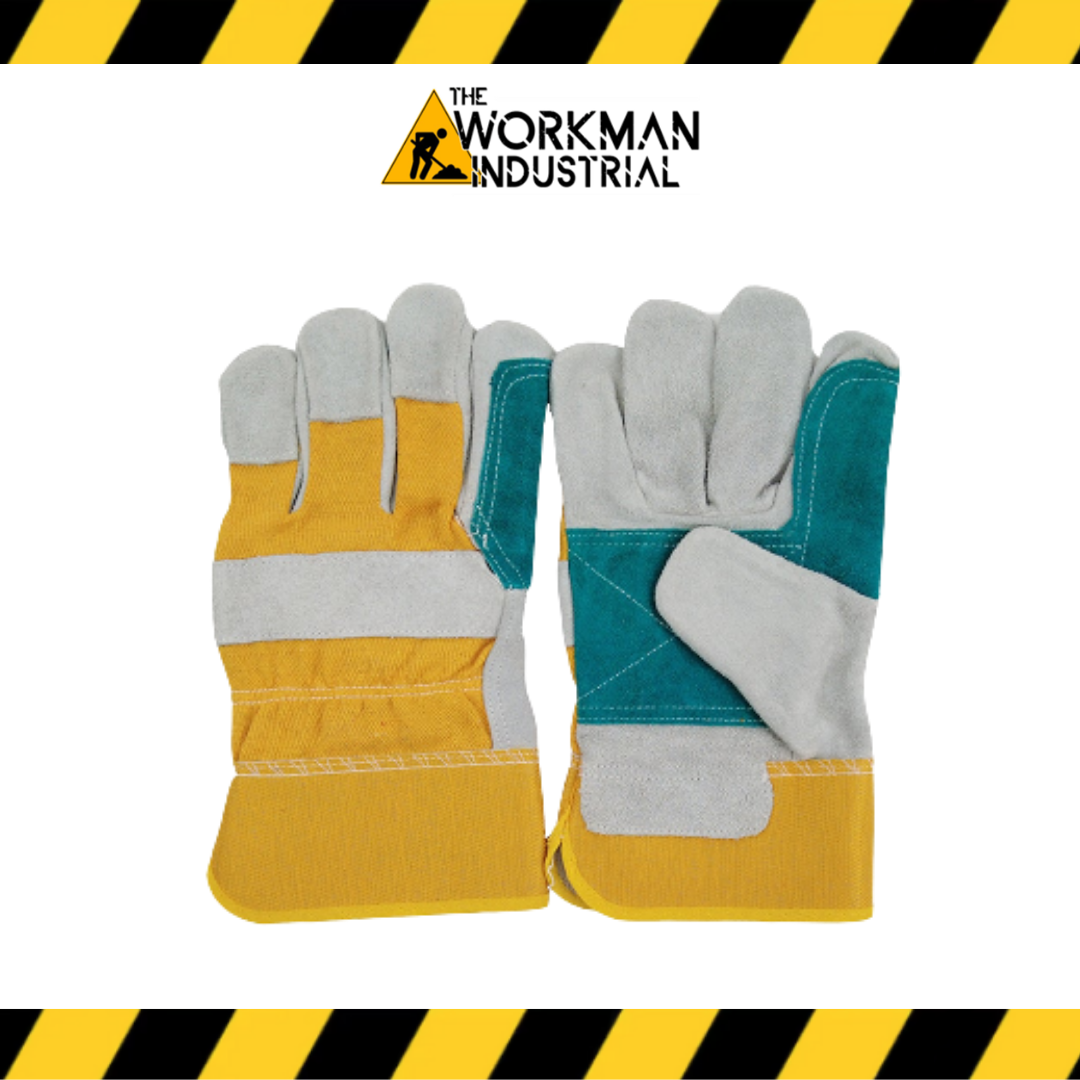 Heavy Duty Double-Palm Leather Gloves