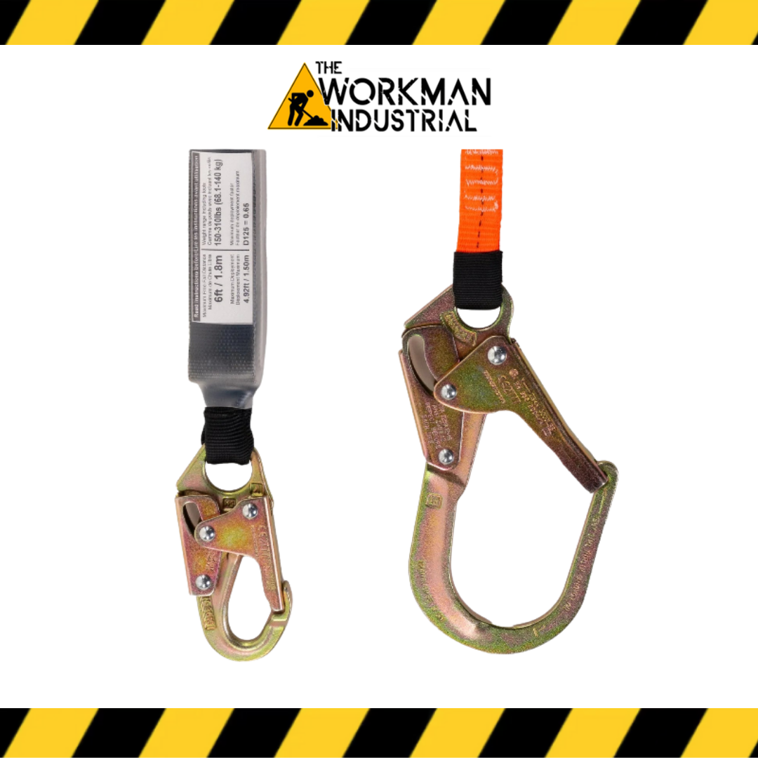 Forcefield 6ft Shock Absorbing Lanyard