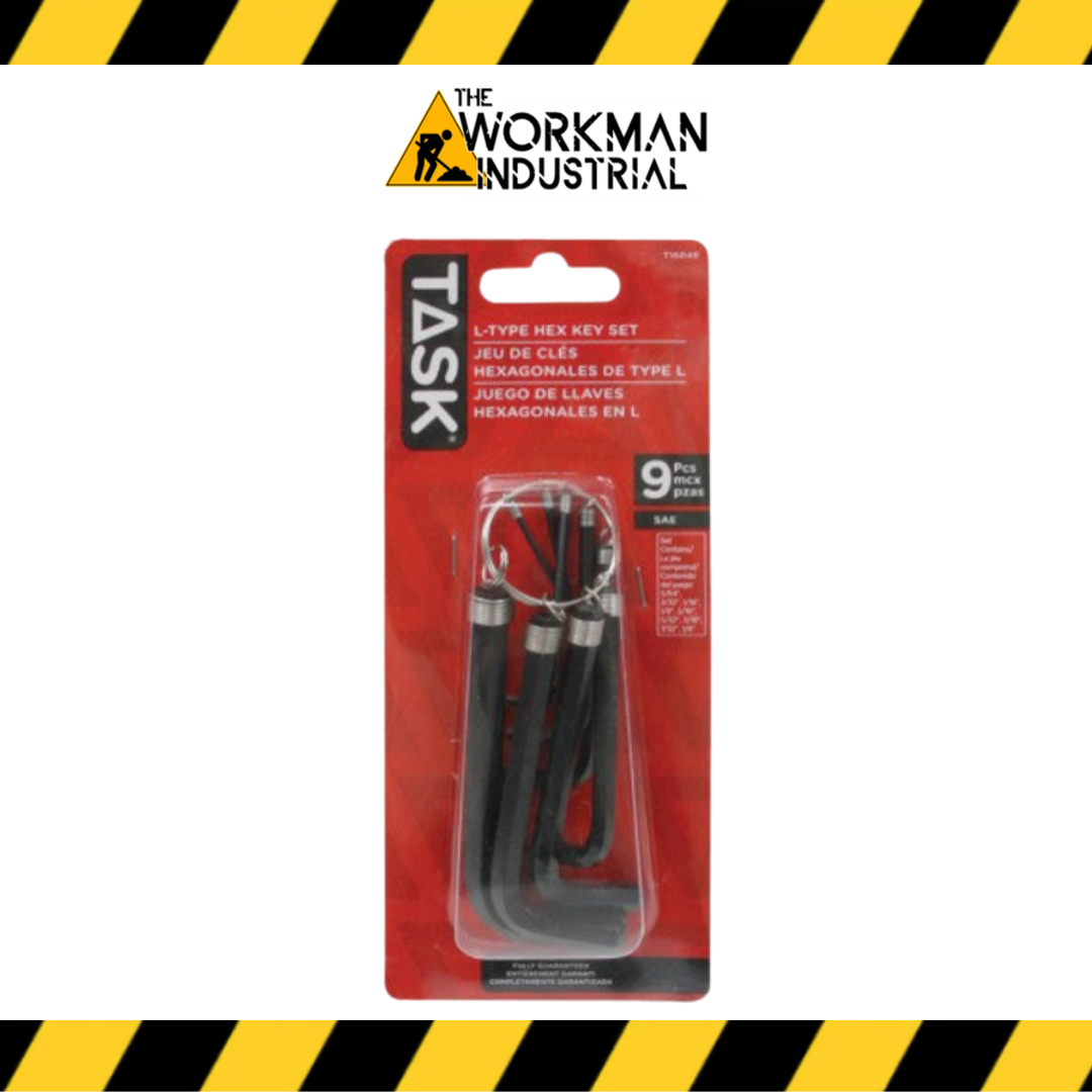 Task Tools 9-Piece SAE L-Type Hex Key Set