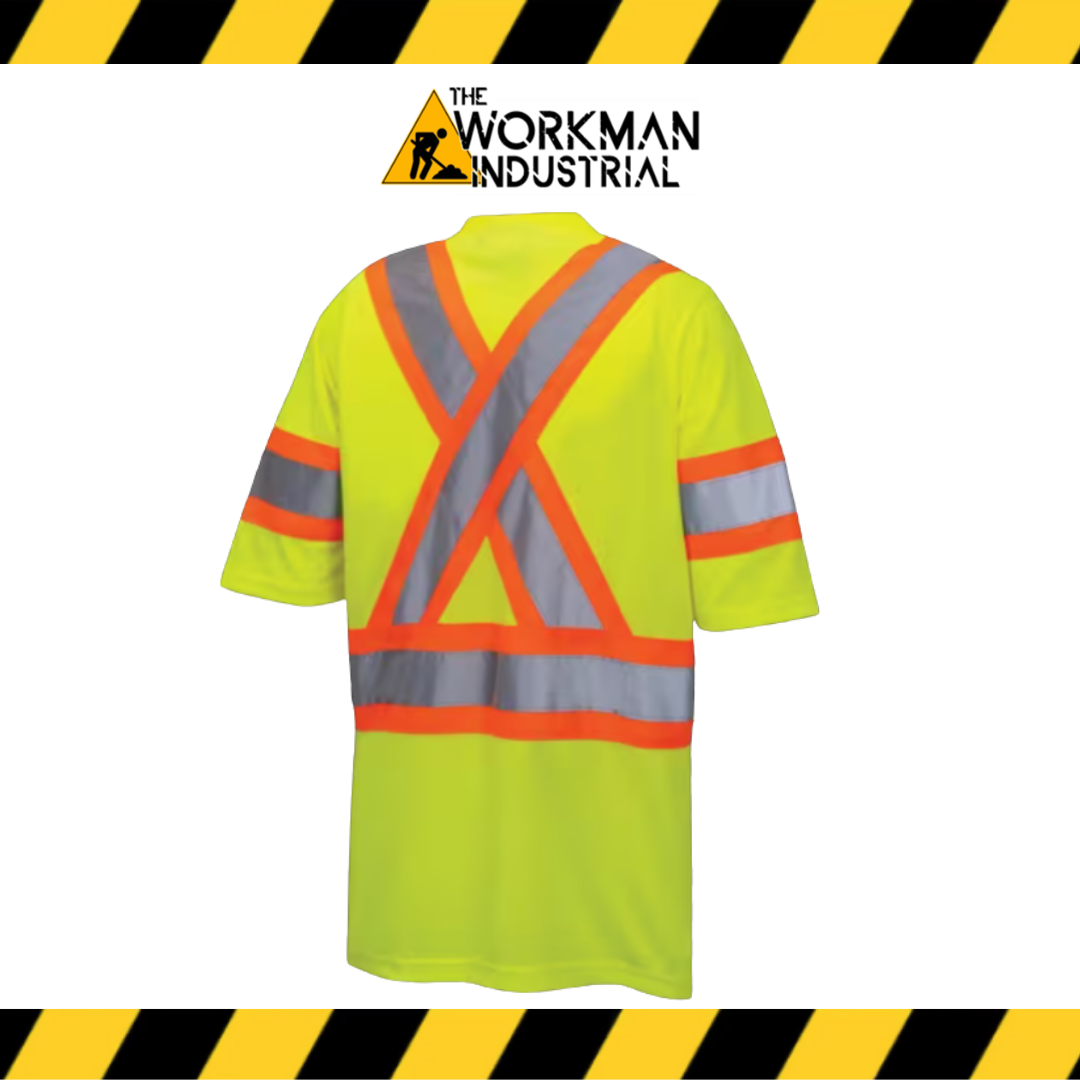 Pioneer Birdseye Safety Tshirt Tape on sleeves