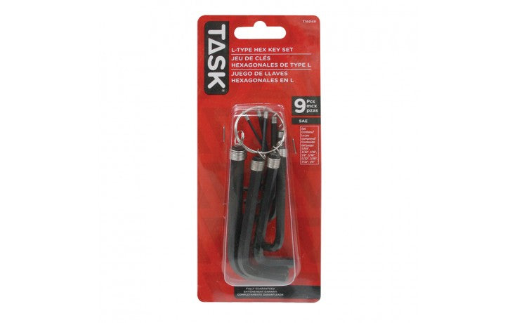 Task Tools 9-Piece SAE L-Type Hex Key Set