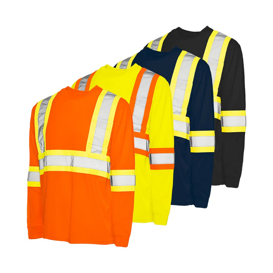 Ground Force Hi-Vis Long Sleeve Polyester T-Shirt
