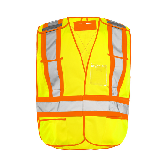GROUND FORCE • Universal 5 Pt. Tearaway Solid Traffic Vest