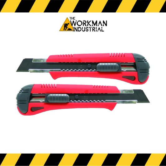 Task Tools 18mm auto-lock snap-off knife with POWERBlack blade.

