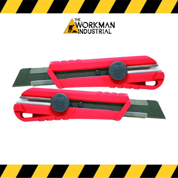 Task Tools 25mm heavy-duty ratchet lock snap-off knife.