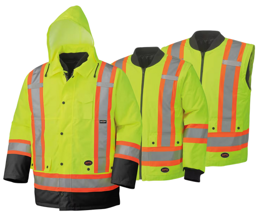 Pioneer 7-in-1 Hi-Vis Waterproof Parka